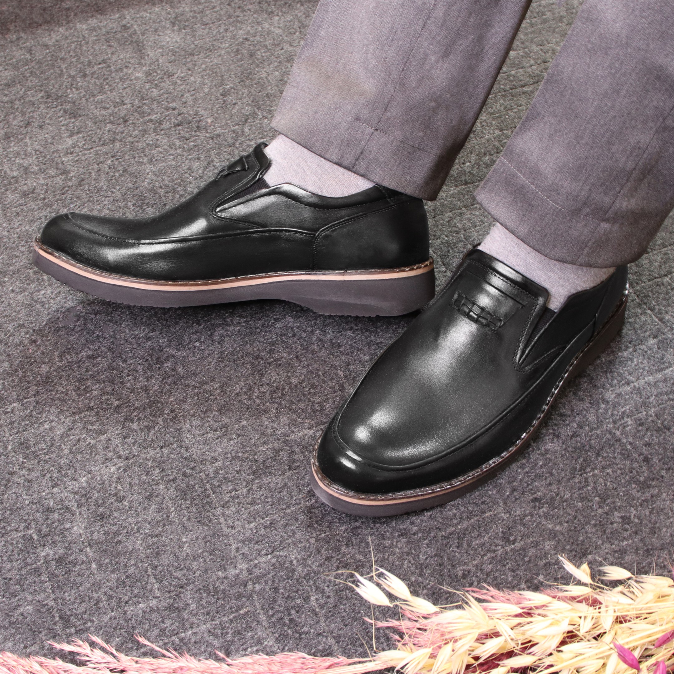 خرید آنلاین کفش طبی رسمی مردانه توگو مدل فاخر رویه بافت کد 01
